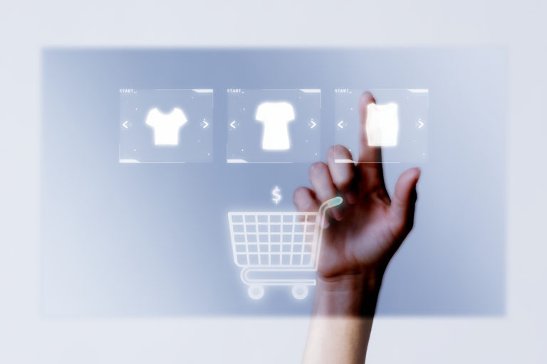 Person Adding Clothes To Cart Closeup For Online Shopping Campai - OFFICE CONT - Contabilidade Digital para você e sua empresa